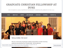 Tablet Screenshot of dukegcf2.wordpress.com