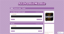 Desktop Screenshot of alabamiemamie.wordpress.com