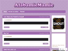 Tablet Screenshot of alabamiemamie.wordpress.com