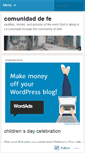 Mobile Screenshot of comunidaddefe.wordpress.com