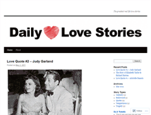 Tablet Screenshot of dailylovestories.wordpress.com
