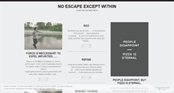 Desktop Screenshot of noescape.wordpress.com