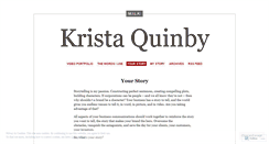 Desktop Screenshot of kristaquinby.wordpress.com