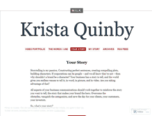 Tablet Screenshot of kristaquinby.wordpress.com