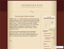 Tablet Screenshot of chudnijcie.wordpress.com