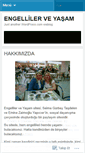 Mobile Screenshot of engellilerveyasam.wordpress.com