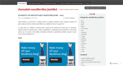 Desktop Screenshot of consilierijuridici.wordpress.com