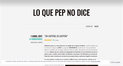 Desktop Screenshot of loquepepnodice.wordpress.com