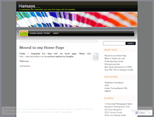 Tablet Screenshot of harisays.wordpress.com