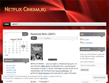 Tablet Screenshot of netflixcinemajig.wordpress.com