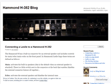 Tablet Screenshot of hammondh382.wordpress.com