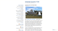 Desktop Screenshot of colonialcountryclub.wordpress.com