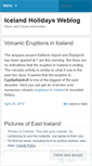 Mobile Screenshot of icelandholidays.wordpress.com