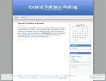 Tablet Screenshot of icelandholidays.wordpress.com