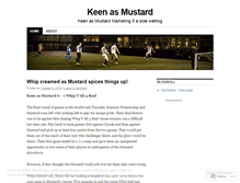 Tablet Screenshot of keenasmustardfootball.wordpress.com