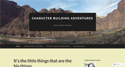 Desktop Screenshot of characterbuildingadventures.wordpress.com