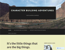 Tablet Screenshot of characterbuildingadventures.wordpress.com