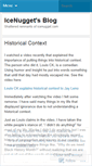 Mobile Screenshot of icenugget.wordpress.com