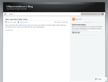 Tablet Screenshot of 100percentdiscos.wordpress.com