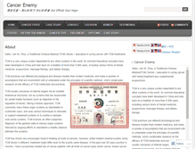 Tablet Screenshot of cancerenemy.wordpress.com