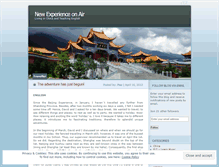 Tablet Screenshot of newexperienceonair.wordpress.com