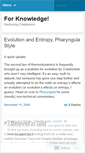 Mobile Screenshot of forknowledge.wordpress.com