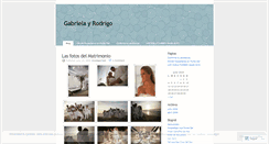 Desktop Screenshot of gabrielayrodrigo.wordpress.com