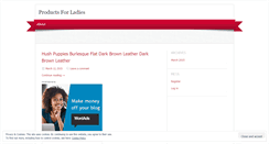 Desktop Screenshot of productsforladiesvih.wordpress.com