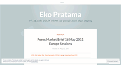 Desktop Screenshot of ekopratama.wordpress.com