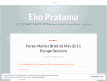 Tablet Screenshot of ekopratama.wordpress.com