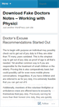 Mobile Screenshot of doctorsexcuse43.wordpress.com