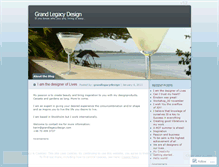 Tablet Screenshot of grandlegacydesign.wordpress.com