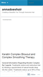 Mobile Screenshot of annadoeshair.wordpress.com
