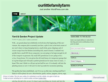 Tablet Screenshot of ourlittlefamilyfarm.wordpress.com