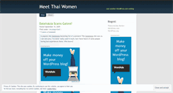 Desktop Screenshot of meetthaiwomen.wordpress.com