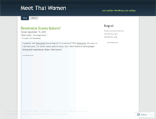 Tablet Screenshot of meetthaiwomen.wordpress.com