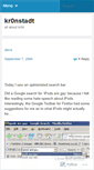 Mobile Screenshot of kr0nstadt.wordpress.com