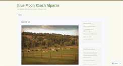 Desktop Screenshot of bluemoonranch.wordpress.com