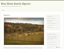 Tablet Screenshot of bluemoonranch.wordpress.com