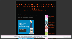 Desktop Screenshot of electronicfilecabinetofthinkingstrategies.wordpress.com