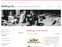 Tablet Screenshot of battlingon.wordpress.com