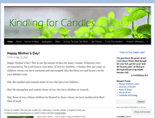 Tablet Screenshot of kindlingforcandles.wordpress.com