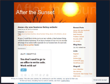 Tablet Screenshot of afterthesunset.wordpress.com