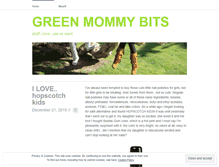 Tablet Screenshot of greenmommybits.wordpress.com