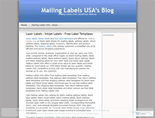 Tablet Screenshot of mailinglabelsusa.wordpress.com