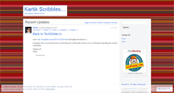 Desktop Screenshot of k4rtik.wordpress.com