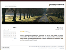 Tablet Screenshot of povertyremoval.wordpress.com