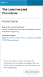 Mobile Screenshot of luminescentchronicles.wordpress.com