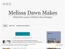 Tablet Screenshot of melissadawnmakes.wordpress.com