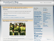 Tablet Screenshot of investsure.wordpress.com